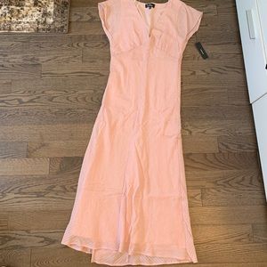 Lulus pink midi length dress